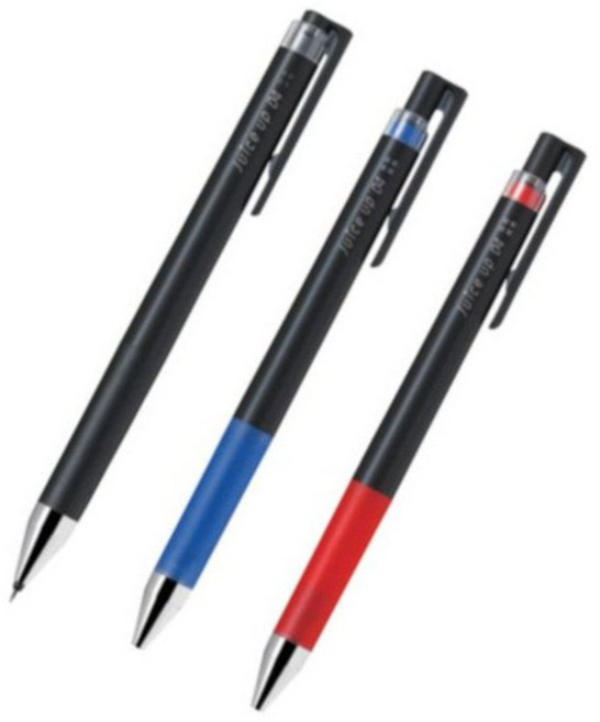 파이롯트 수성펜. 젤잉크펜 젤펜 부드럽게써지는 펜 쥬스업 0.4mm 블랙(1개) 적색(1개) 청색(1개), 3개