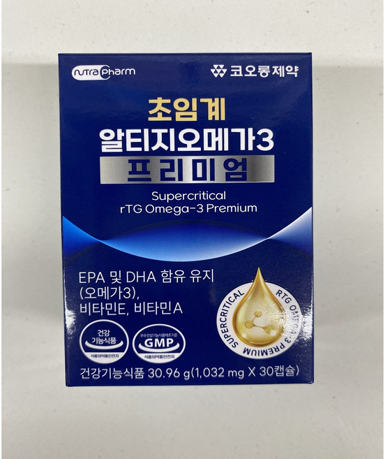 코오롱제약 알티지오메가3 프리미엄골드30캡슐, 30정, 1개
