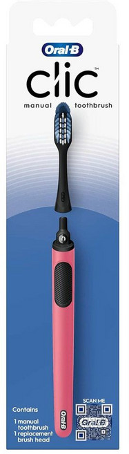 Oral B Clic 수동 칫솔 산호 교체 가능한 헤드