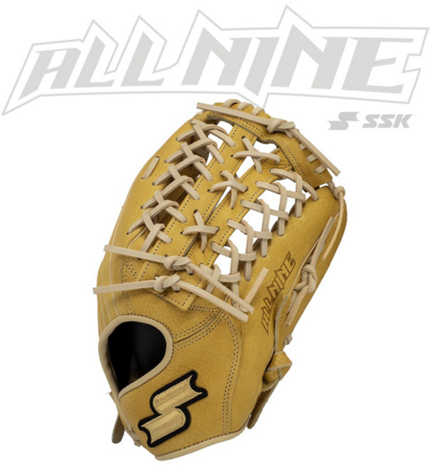 SSK 사사키 외야 글러브 ALL NINE SL0603 13인치 좌우선택 야구글러브, 우투용 (왼손착용)