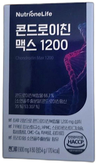 연골 건장 지원 콘드로이친 맥스 프리미엄 영양제 활력 증진 3개월분 60정 3개, 3개