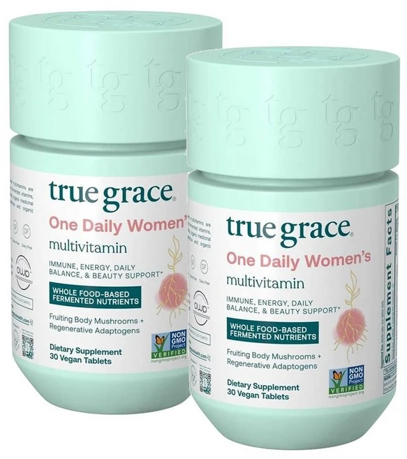 트루그레이스 원데일리 여성 멀티비타민 발효미네랄 True Grace Women Multivitamin, 2개, 30정 - 쿠팡