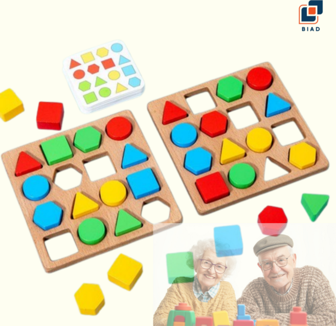 루미주 어르신 퍼즐 맞추기 두뇌활동 놀이 노인 기억력 게임, 1개