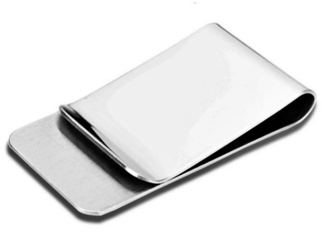 실버 머니클립 - 지폐 고정용 클립 부자재 - 가죽공예 수제 지갑 제작용