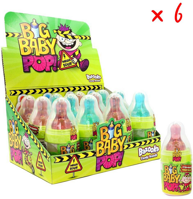 바주카 빅 베이비 팝 페이버릿, 6개, 32g