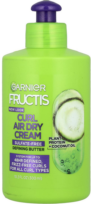 건강챙기세요 Garnier 프럭티스 컬 에어 드라이 크림 모든 컬 타입용 300ml(10.2fl oz) 백살까지오래오래, Garnier프럭티스컬에어드라이크림모든컬타입용300ml
