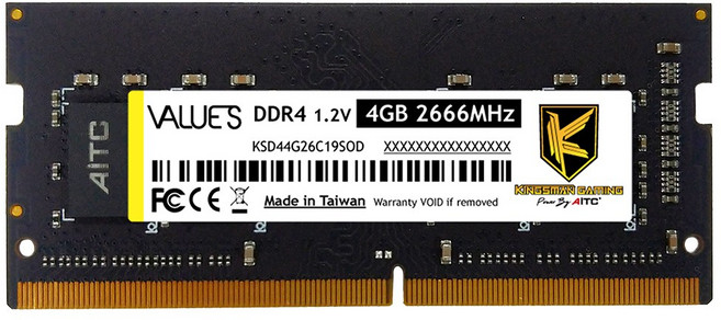 AITC DDR4 筆記型記憶體, KSD44G26C19SOD, 1個