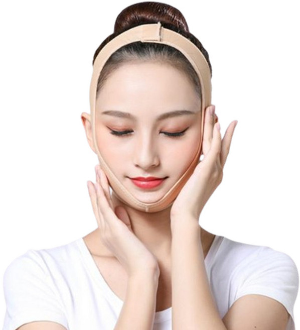 [1+1] 누비오 브이라인 리프팅밴드 V라인 땡김이 마사지 얼굴 주름 코골이 방지 턱 땡기미 얼굴작아지는법, 2장