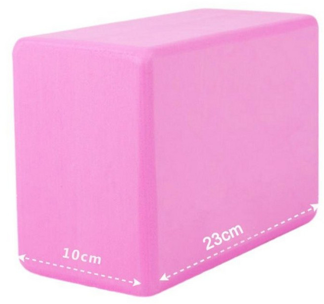 고밀도 EVA 요가블록 다리찢기 스트레칭 운동용 경량 미끄럼방지 필라테스 브릭 세트 소형 벽돌 1개 핑크, 두꺼운 대형 핑크레드, 기본 모델명/품번