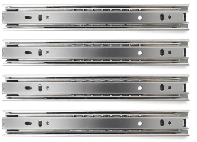 두일기업 IREX 3단 35폭 볼레일 250mm 2조, 실버, 4개