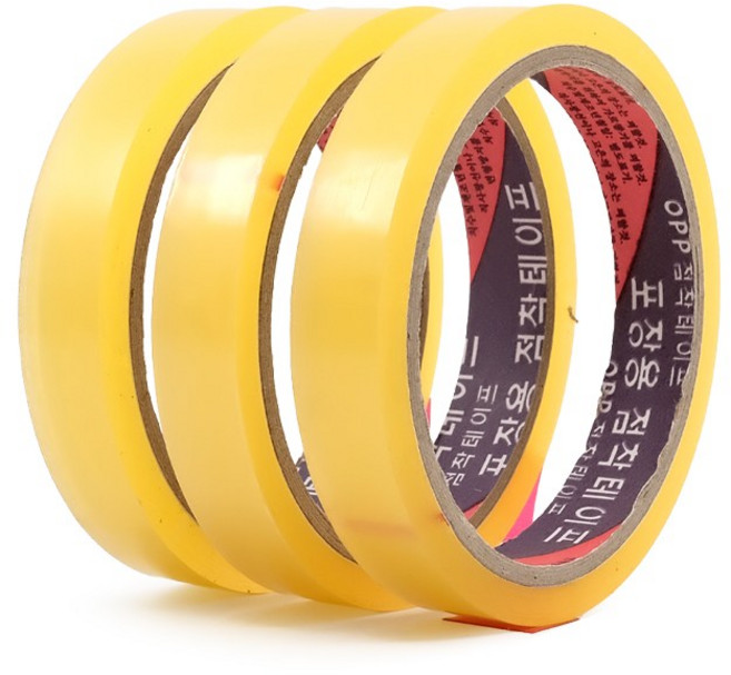 워니네 국산 OPP 3절 박스테이프 16mmx25m 문구 커터기 리필 테이프, 투명, 1개