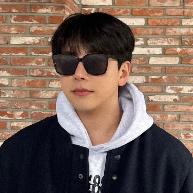 빅사이즈 사각 뿔테 플랫바 선글라스 남자 여자 클래식 패션