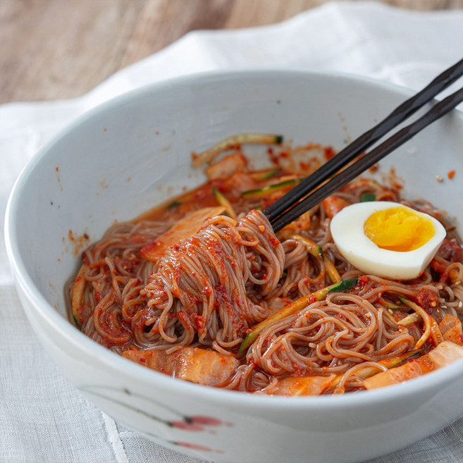 [여름시즌] 시원한 여름 메밀비빔냉면 (비빔냉면 4인세트), 1개, 1.05kg