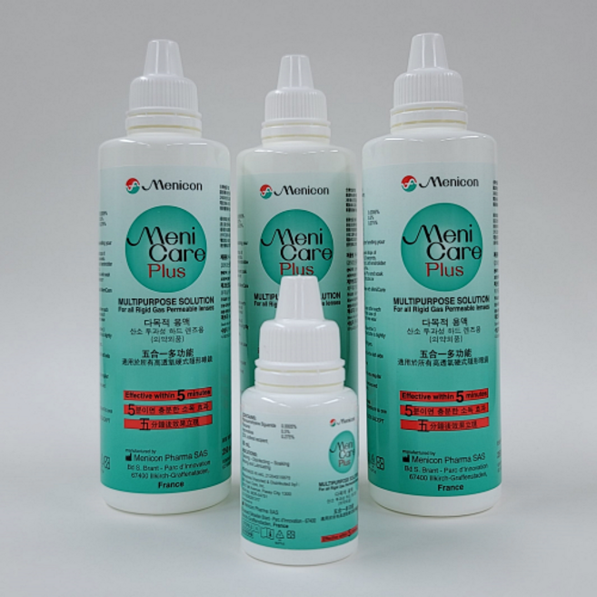 렌즈샵 메니케어플러스 드림렌즈보존액 250ml 3개+휴대용 50ml 1개