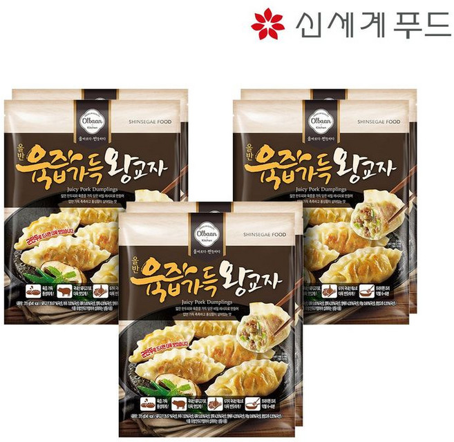 올반 육즙가득 왕교자 315g 6봉, 6개