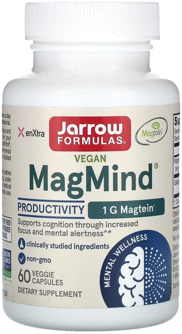 자로우포뮬러스 비건 매그마인드 프로덕티비티 60 베지캡슐, 5병, 60정 - 쿠팡