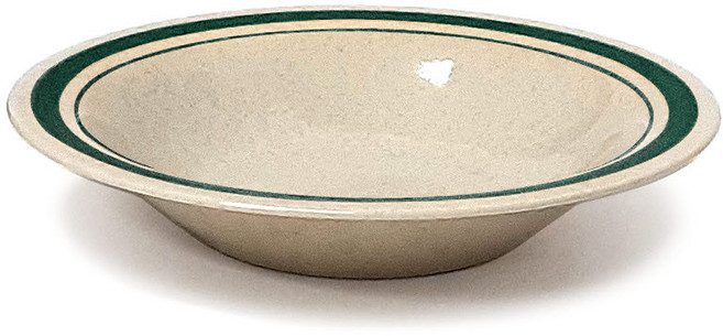 토탈하우스 카네수즈 노블 스프접시 9인치 지름 약 23.5cm 오트밀 도자기 쿠프 빈티지 레트로 쿠프접시 8784, 1개, 그린