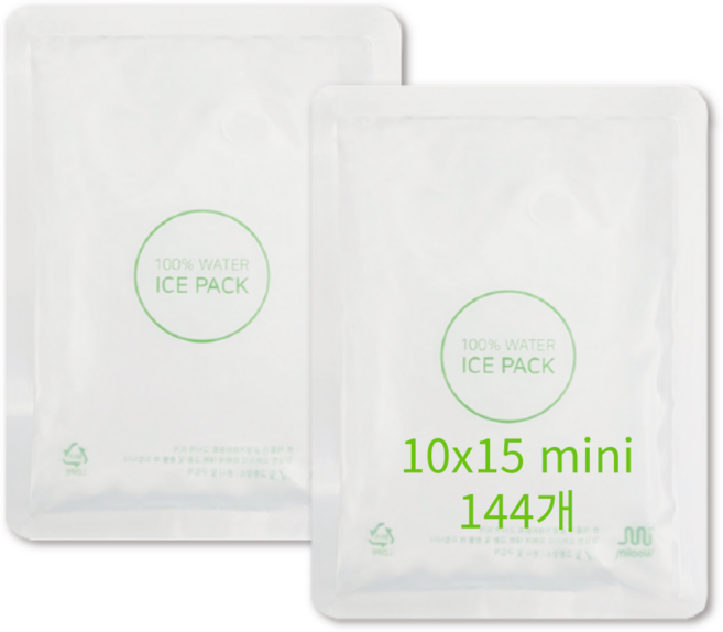 주식회사 우림 친화적인 워터 아이스팩 (10x15) 144개 1박스, 1개