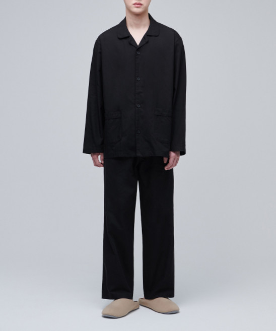 (국내매장정품) 무신사 스탠다드 MUSINSA STANDARD 코튼 텐셀 파자마 세트 [블랙] MMAUT0Z03-BK 274339