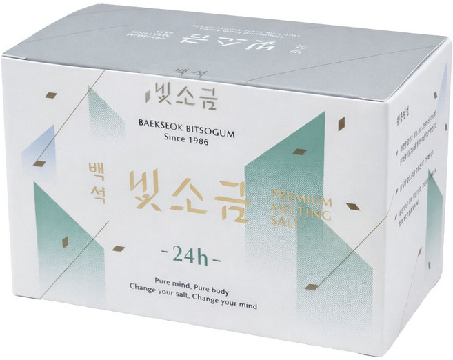 백석빛소금 1000도씨 미네랄 용융소금 24시간, 3g, 50개