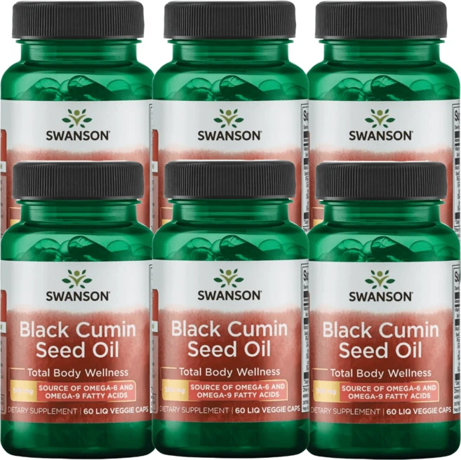스완슨 블랙커민 씨드 오일 60정 6개 - 쿠팡
