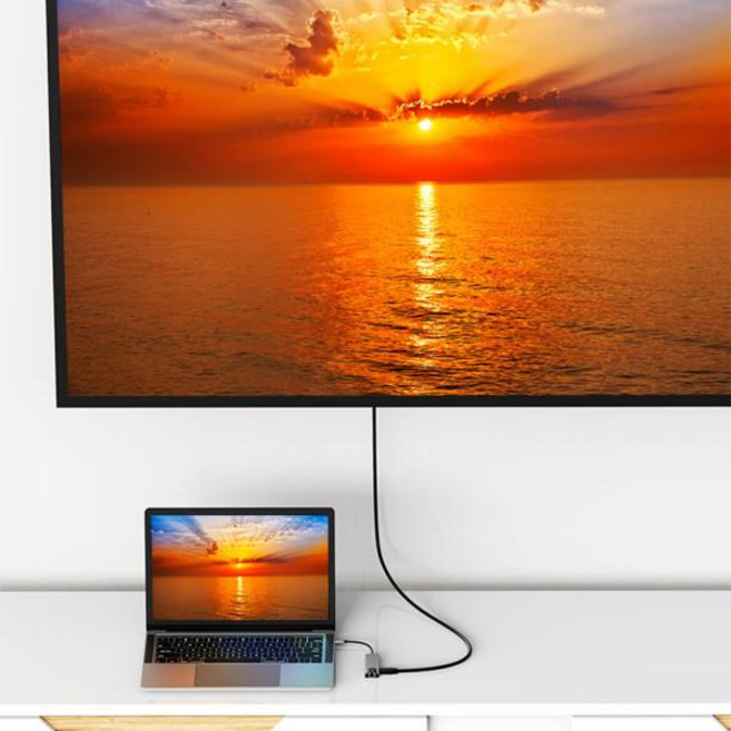 8-in-1 USB C 허브 5Gbps 3.0 데이터 포트 동글 SD TF 카드 리더 RJ45 이더넷 맥북 노트북 액세서리, 1개, 01 China Mainland