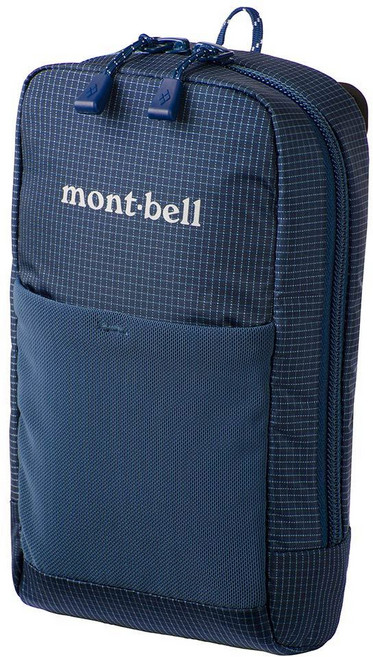 【安全屋】日本 mont-bell 多功能掛包 腰帶包 肩帶包 手機袋 登山 露營 montbell, 1個, 海軍藍 L