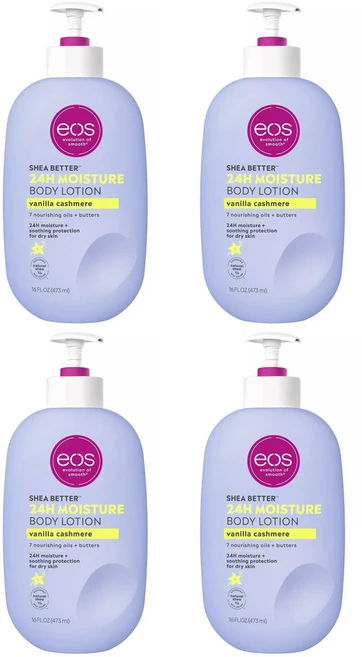이오스 시어 베타 24시간 모이스처 바디 로션 바닐라 캐시미어 향, 4개, 473ml - 쿠팡