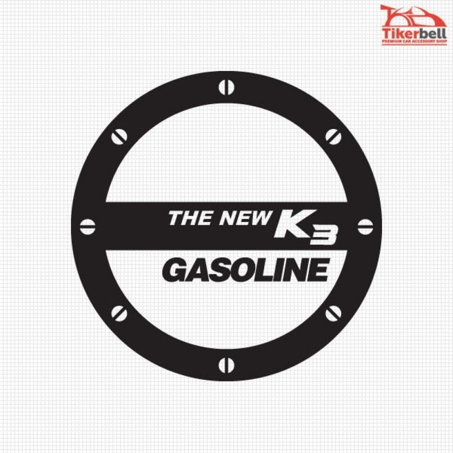 MF 더뉴K3 로고 주유구 데칼스티커 TKGD-115, 화이트/LPG, 140x140, 1개
