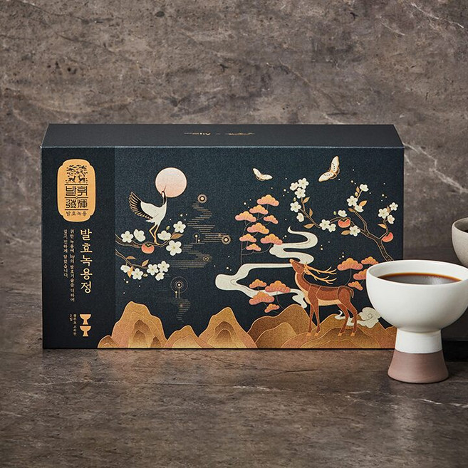 발휘 발효 녹용정 X 이도찻잔 기획세트/명절선물세트/어버이날선물, 1개, 150g