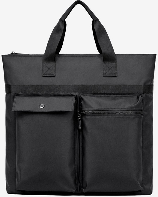 헌트 노트북 가방 15인치 16인치 대학생 직장인 캐주얼 크로스 가방 토트백, 블랙, 1개