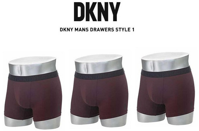 DKNY 남성용 시그니처 드로즈 팬티 3종 세트