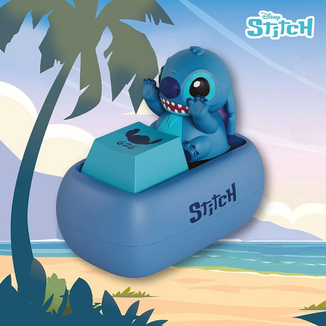 [타이니빌 공식] 디즈니 스티치 키캡 랜덤 피규어 (1EA), 1개 - 쿠팡