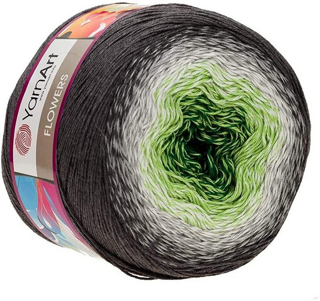 Yarn Art YarnArt Flowers 실 55% 면 45% 아크릴 250g 109, 291, 1개