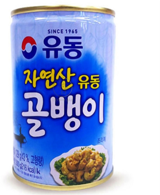 제이에스몰 유동 자연산 통조림 캔 300g 캔골뱅이, 유동 자연산골뱅이통조림300g