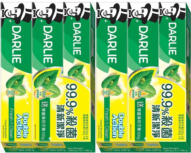 홍콩 더블액션 더블민트 225g 4개 100G 2개, 1개, 1.1kg - 쿠팡