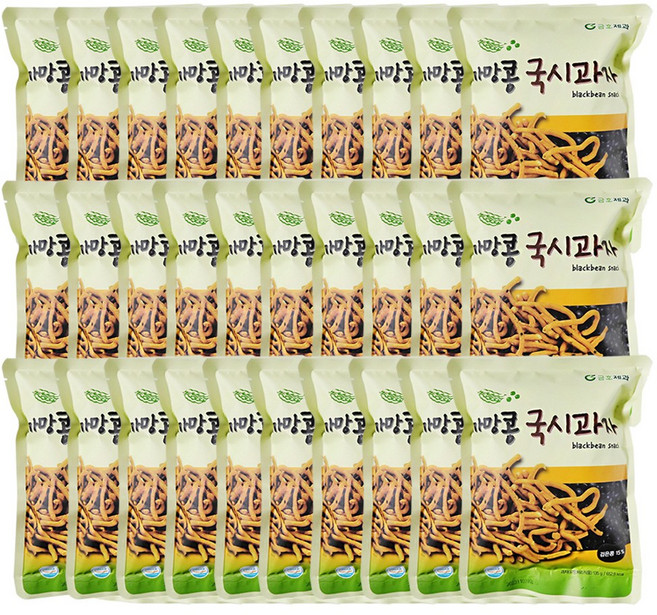 금호제과 까망콩 국시 과자 간식 주전부리 까만콩 콩과자, 135g, 30개