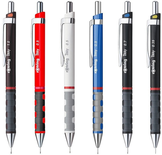 로트링 티키 tikky RD샤프 0.35 0.5 0.7 1.0mm jck+6083Ea, 블랙1.0mm