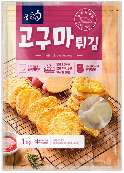 굿프랜즈 고구마 튀김 1kg, 1개