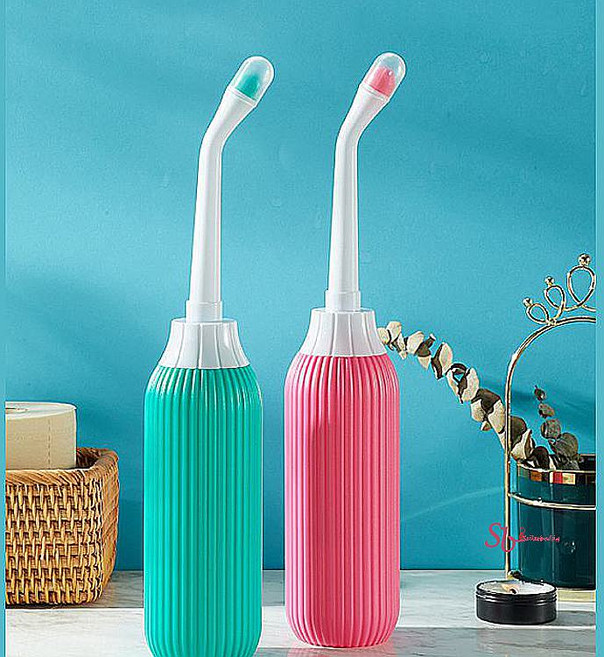 휴대용비데 수동식 소형 수동 기계식 여행용 무전원 길이 코끼리 이동식 비상용 조절 임산부brd356, SBD_휴대용비데(그린)