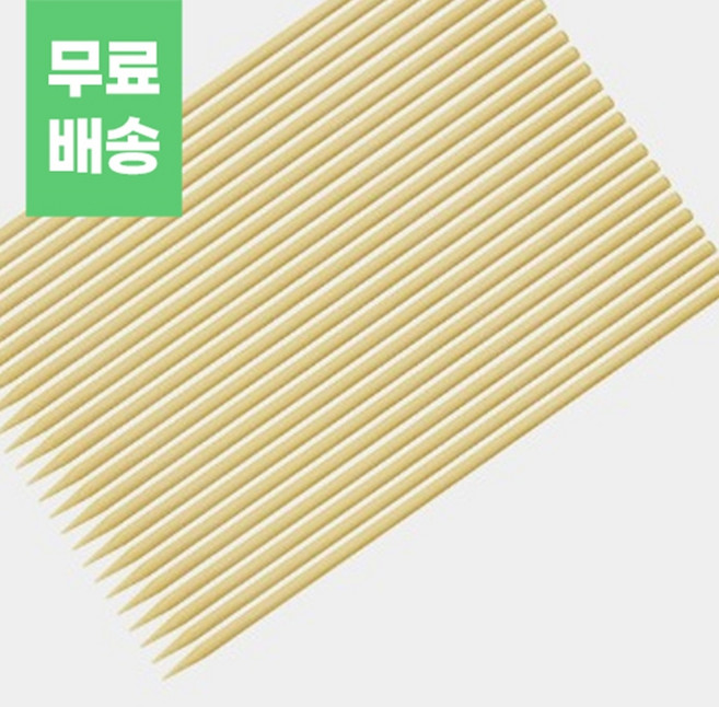 일반 대나무 꼬지 3.0mm x 25cm (S), 1개