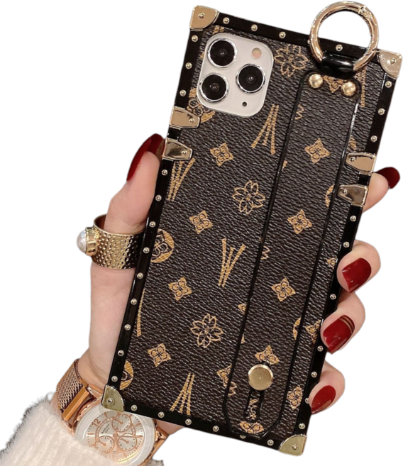 럭스폰 갤럭시 아이폰 빈티지 골드링 스트랩 명품 케이스