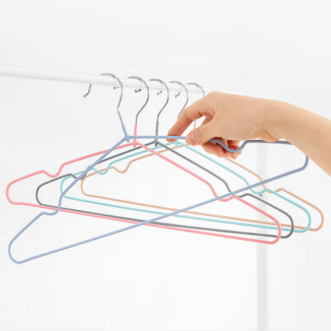 BS 논슬립 옷걸이 미끄럼 방지 세탁소, 100개, 핑크