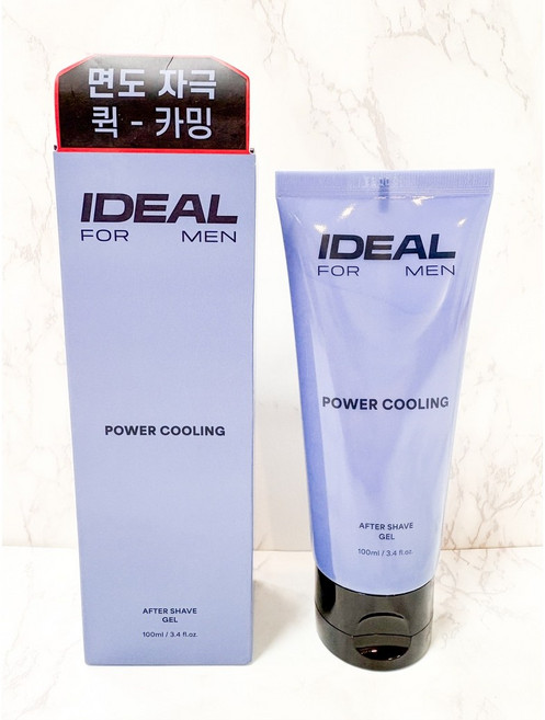 아이디얼 포 맨 파워 쿨링 미백 주름개선 애프터 쉐이브 겔, 1개, 100ml