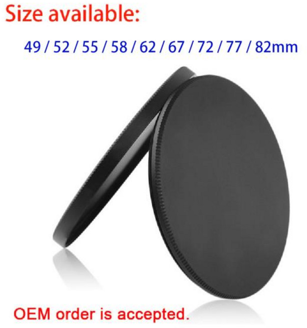 범용 금속 렌즈 캡 세트 UVCPLND 필터 스크류 인 보관 케이스 49mm, 67mm, 06 67mm, 1개