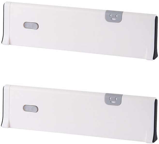 아라한컴퍼니 길이조절 슬라이딩 서랍칸막이 대형, 그레이, 2개