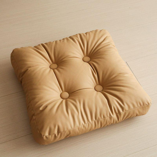 復古皮坐墊 超厚防水防貓抓 榻榻米地墊 飄窗陽臺椅墊 45*45cm
