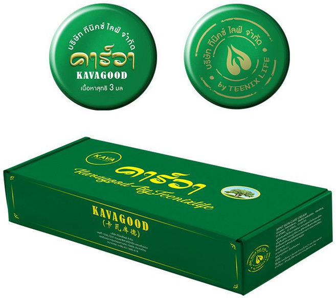 KAVAGOOD 泰國原裝進口薄荷青草膏, 薄荷青草膏1個, 1套