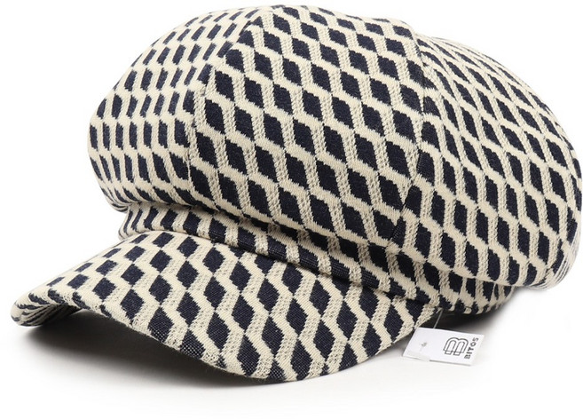 비토스 25F/W 피에르가르뎅 할리퀸체크 스판 뉴보이스캡 헌팅캡 마도로스캡