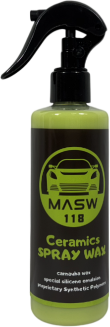 MASW 118 陶瓷棕櫚噴蠟 快速增亮告別油影 持久保護適用於各種車型, 1個, 250ml